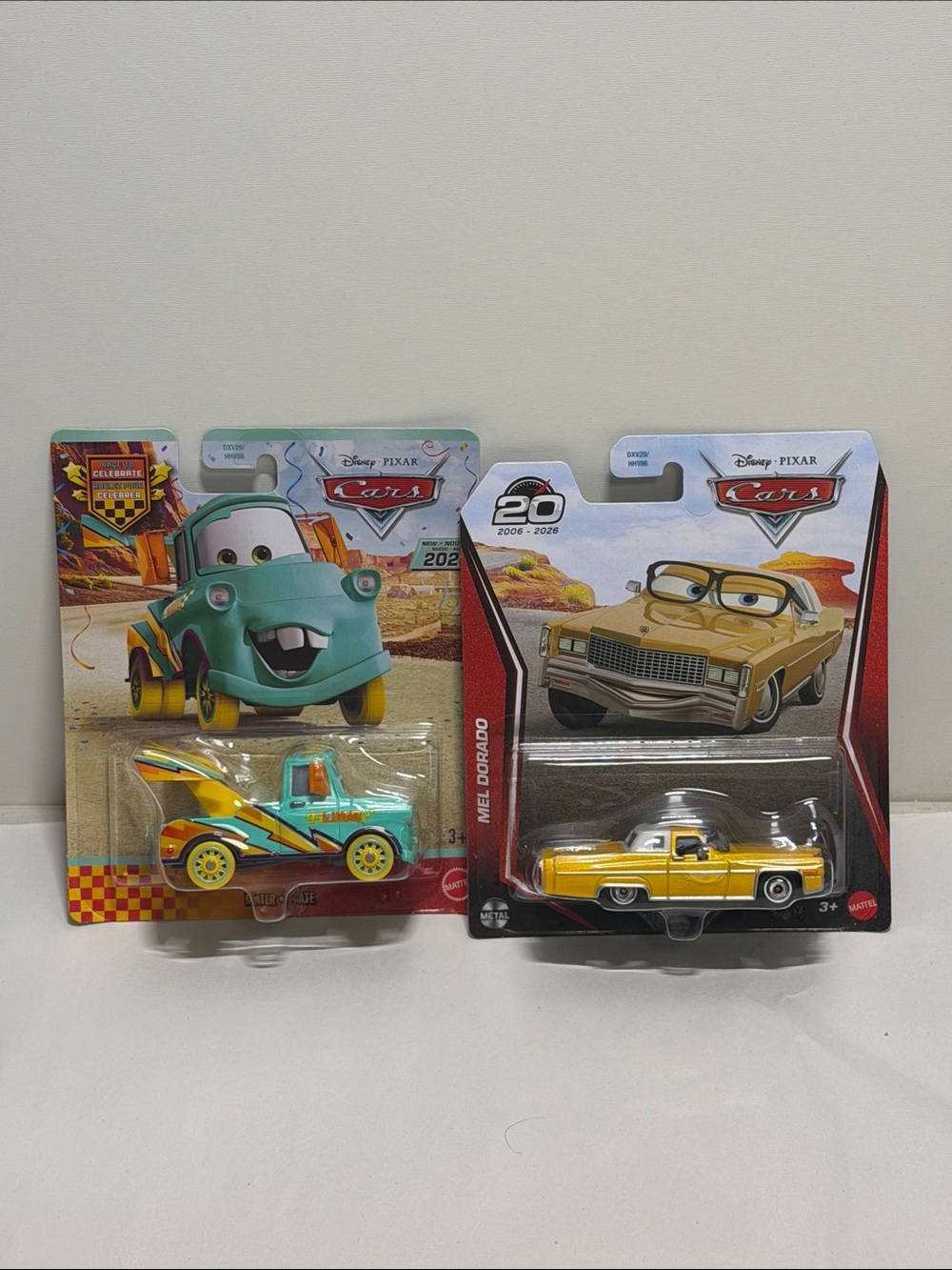 Disney Pixar Cars Die-Cast Tow Truck & El Dorado Car - Teal & Yellow
